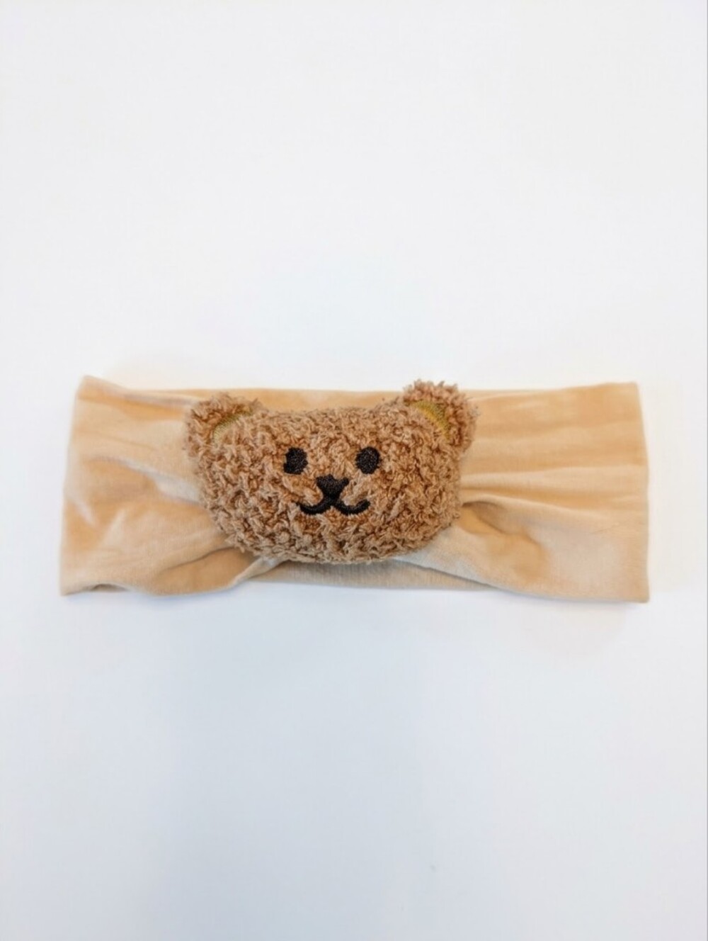 Baby Headband With Sherpa Brown Bear NWOT